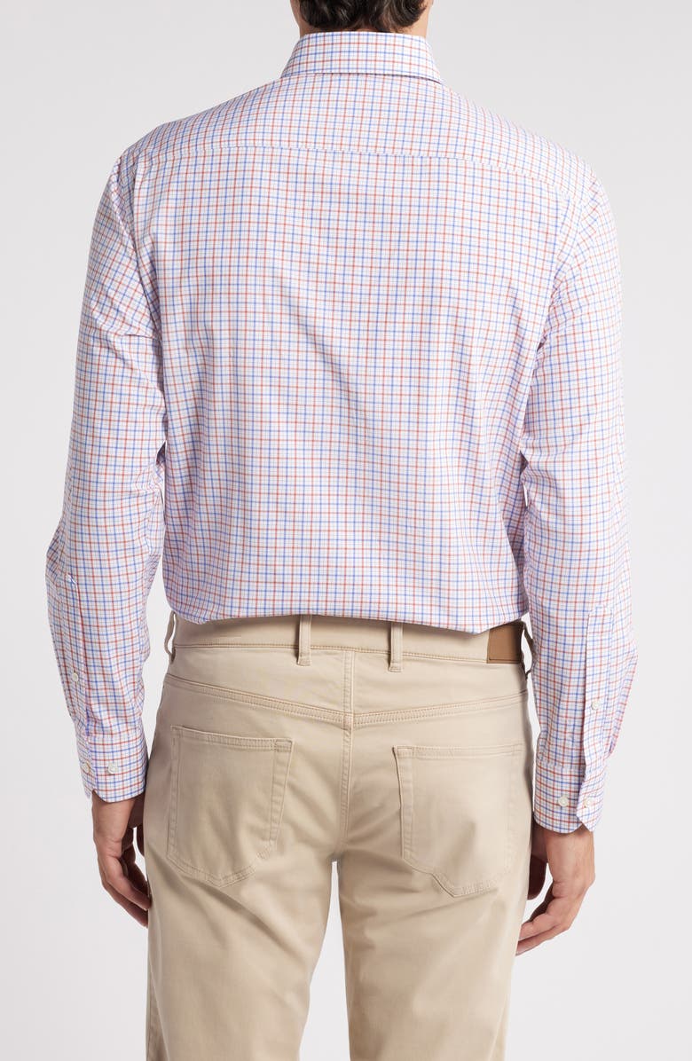 Peter Millar Moors Check Performance Button-Down Shirt, Alternate, color, 
