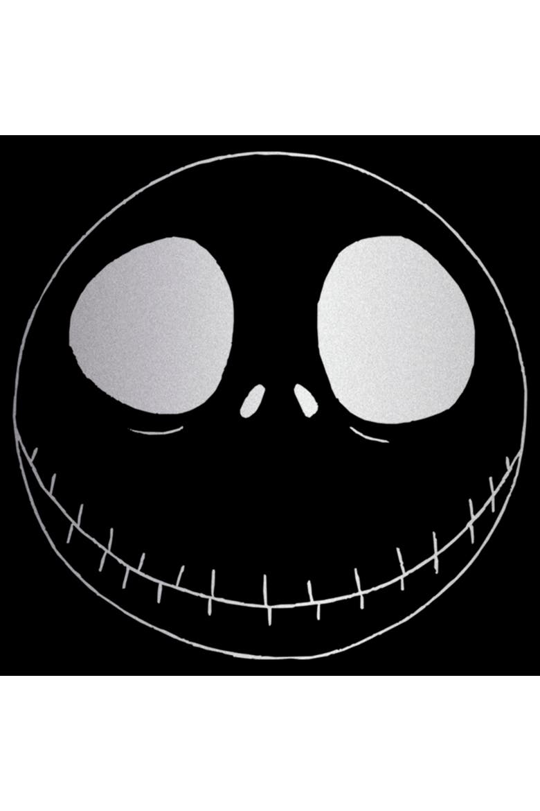 Men's The Nightmare Before Christmas Minimalist Jack Face T-Shirt, Alternate, color, Black