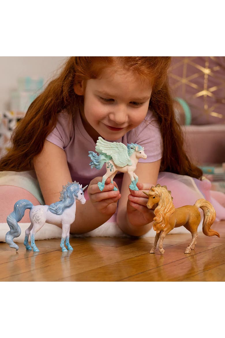 Bayala Apollo Unicorn Stallion, Orange, Collectible Toy Figure, Kids, Alternate, color, Multicolored