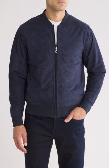 Westzeroone Condor Bomber Jacket In Navy