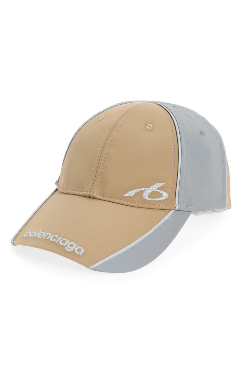 Balenciaga Colorblock Baseball Cap, Main, color, 2602 Camel