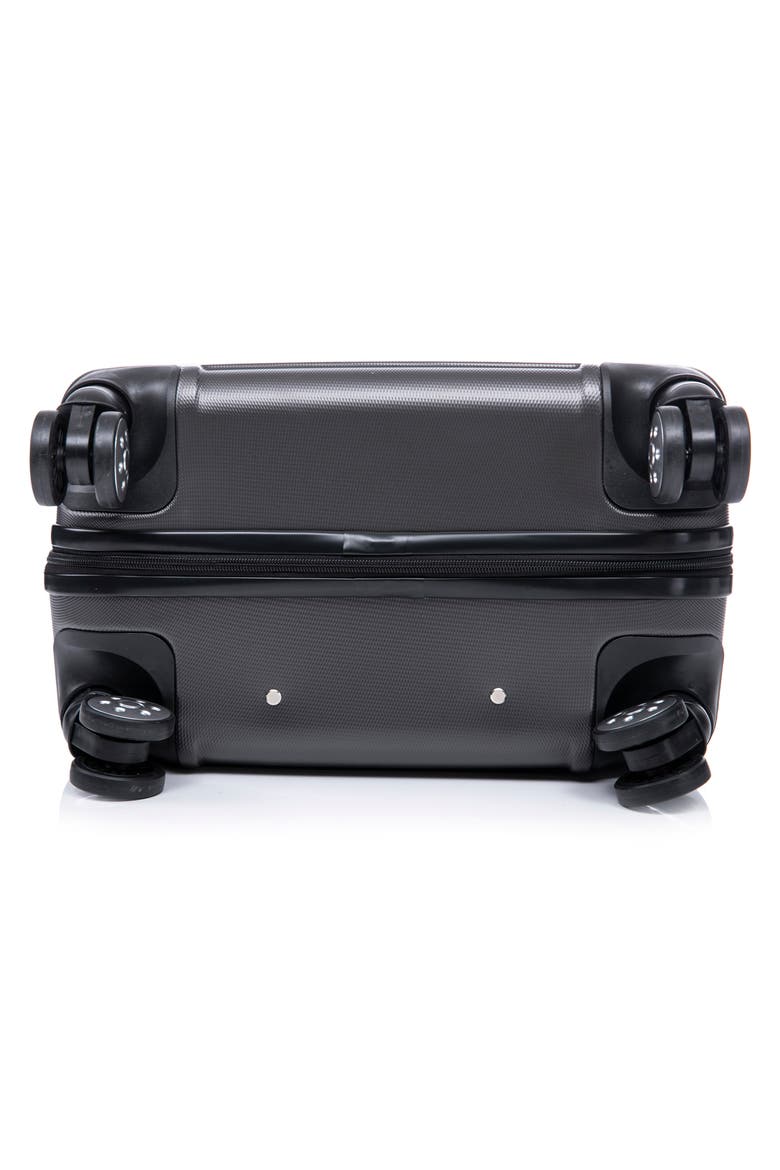 Carravia Hardshell 3-Piece Spinner Luggage Set, Alternate, color, CHARCOAL