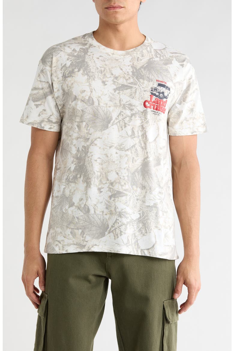 Toyota Land Cruiser Camo T-Shirt, Main, color, WHITE