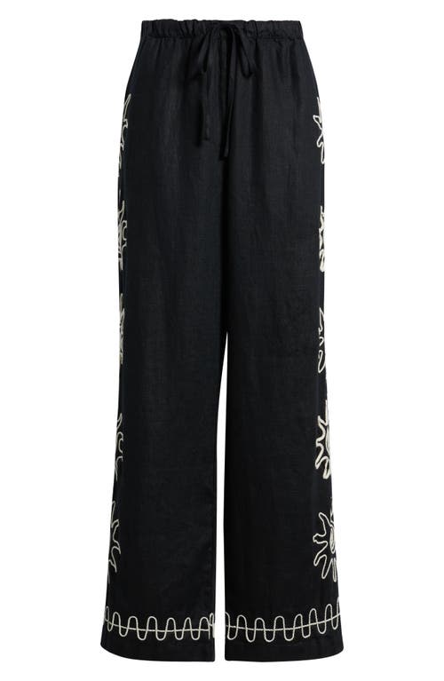 Rails Emmie Drawstring Wide Leg Linen Pants