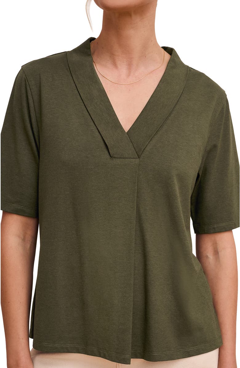 Celtic & Co. Relaxed V-Neck T-Shirt, Alternate, color, Dark Olive