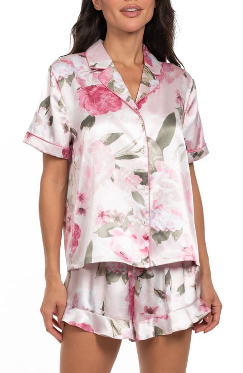 Jovie Floral Satin Short Pajamas