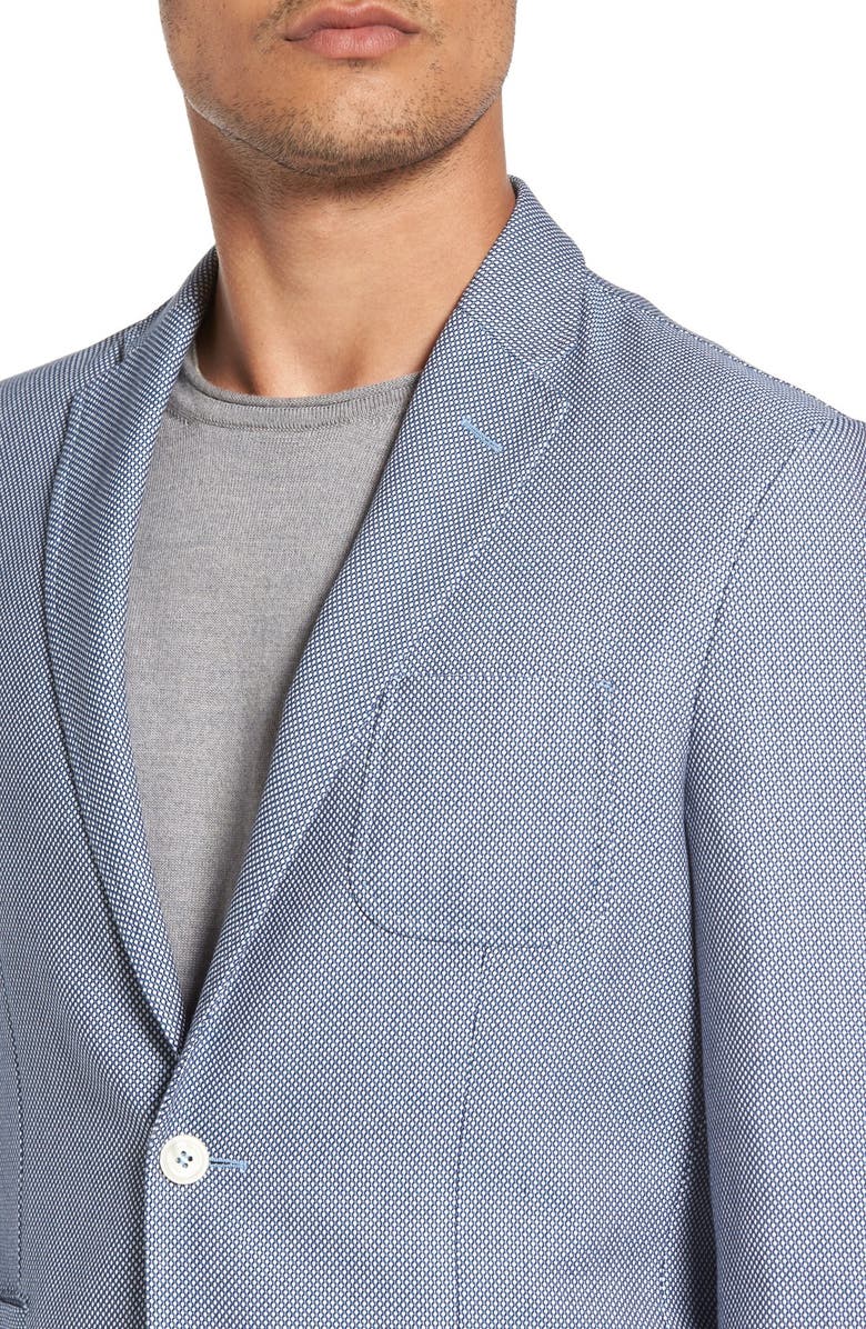 Corneliani Trim Fit Check Cotton Sport Coat, Alternate, color, 