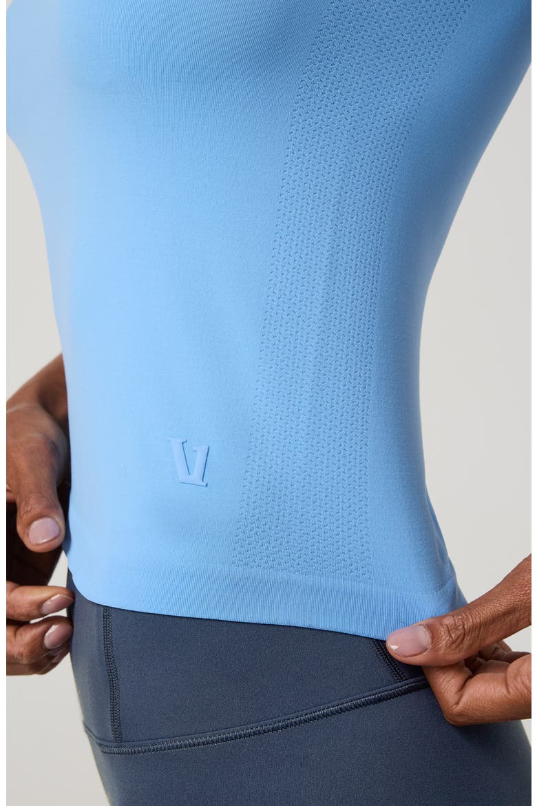 S/S SURGE SEAMLESS TEE, Alternate, color, OASIS BLUE