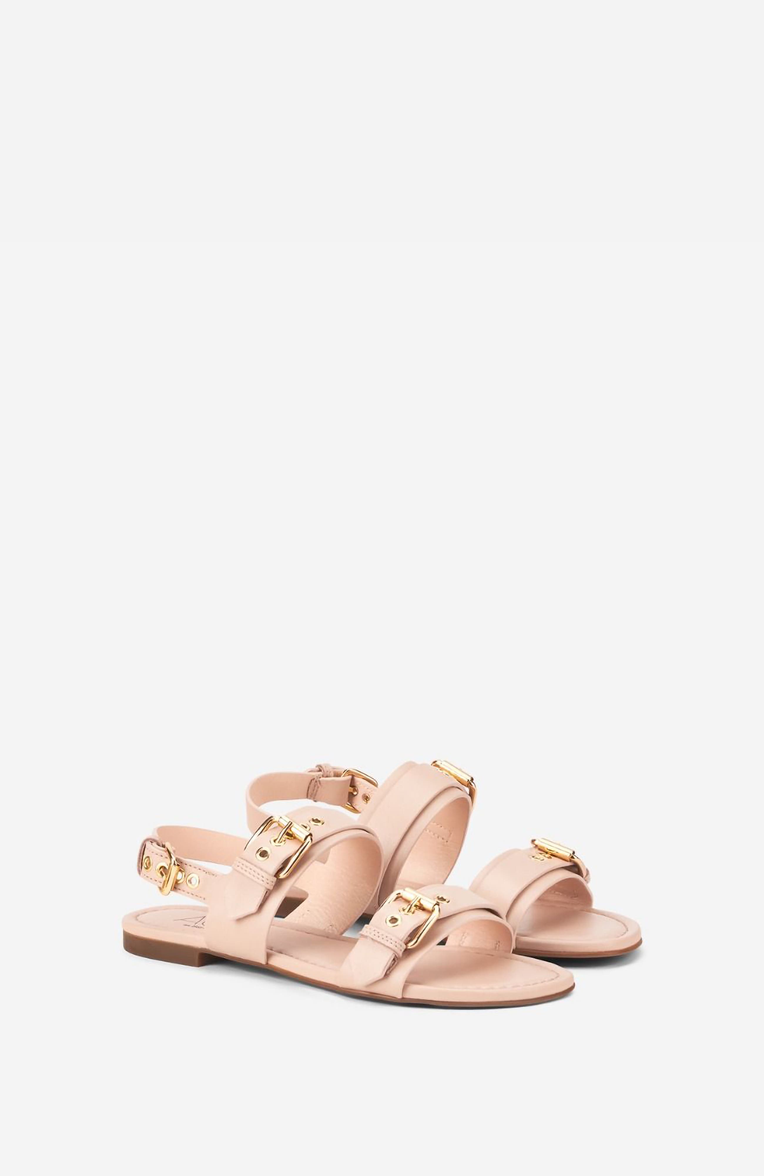 AGL Summer Multi Buckles Sandal, Alternate, color, Powder Pink