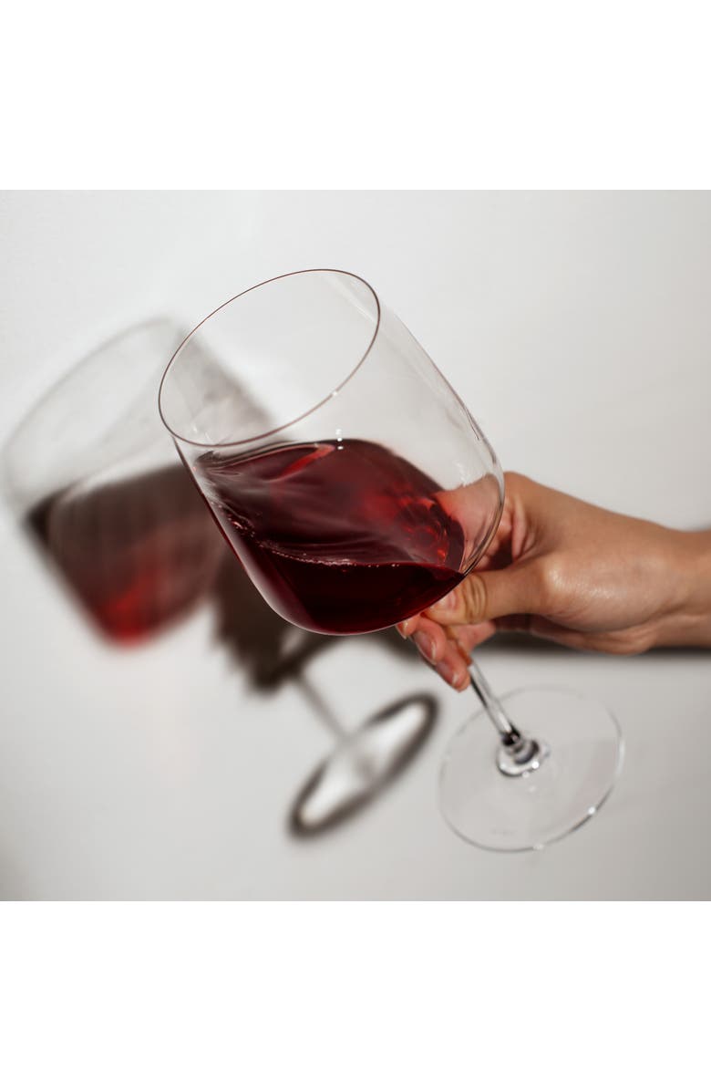 Viski Reserve Julien Crystal Bordeaux Glasses Set of 4, Alternate, color, Clear