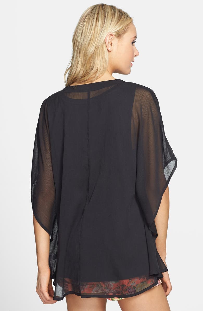 Sun & Shadow Sheer Kimono, Alternate, color,