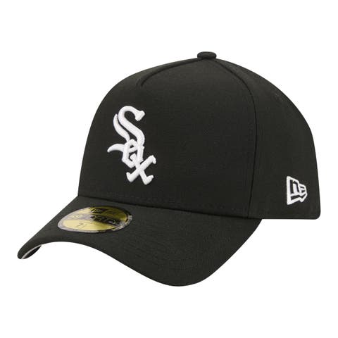 Men's New Era  Black Chicago White Sox A-Frame 59FORTY Fitted Hat