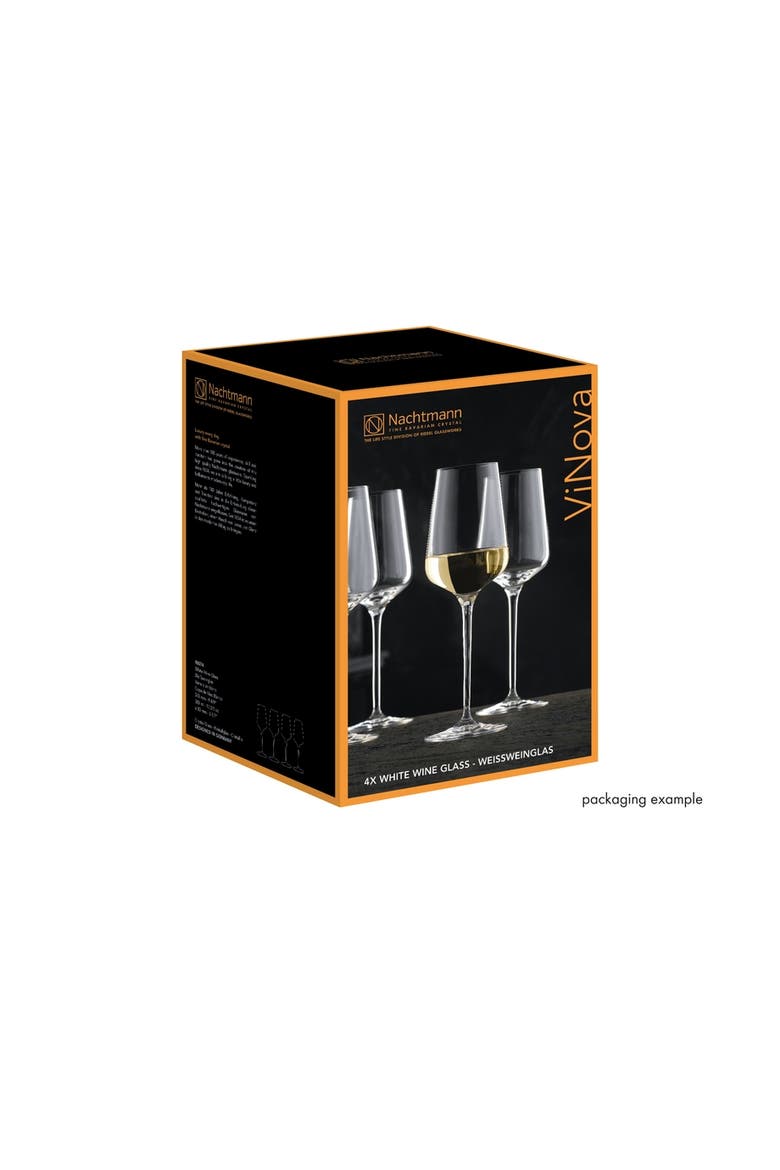 ViNova Wine Glass, Set of 4, Alternate, color, White