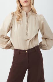Trina Turk Sisi Long Sleeve Organic Cotton Shirt