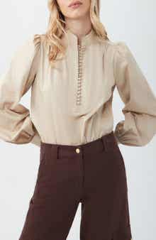 Trina Turk Sisi Long Sleeve Organic Cotton Shirt