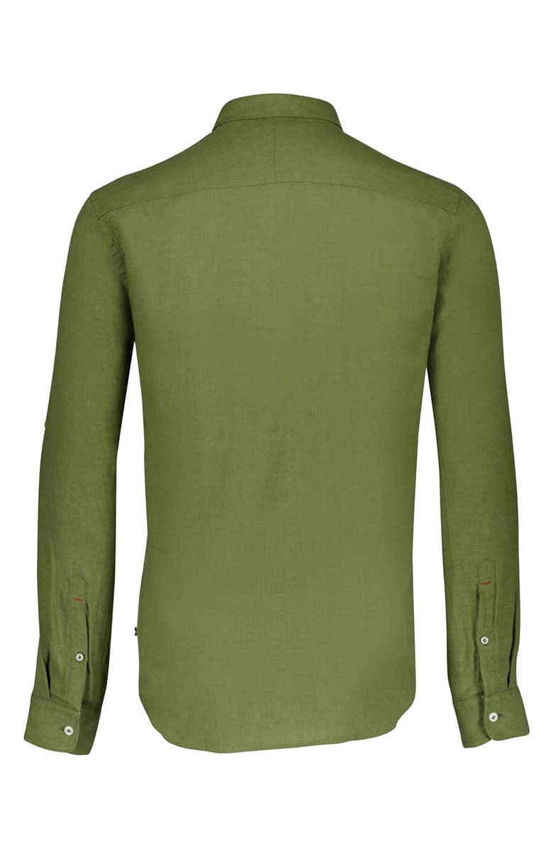 LINDBERGH Solid Relaxed Fit Linen Shirt, Alternate, color, 