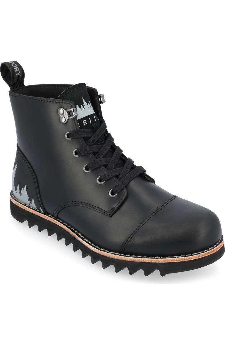 TERRITORY BOOTS Zion Water Resistant Lace-Up Lug Boot - Wide Width, Main, color,