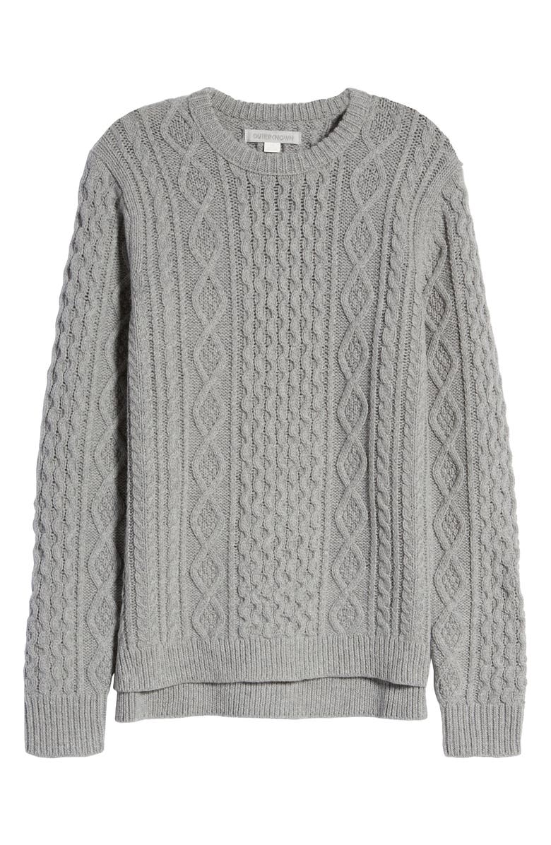 Outerknown Wool Blend Fisherman Sweater, Alternate, color, 