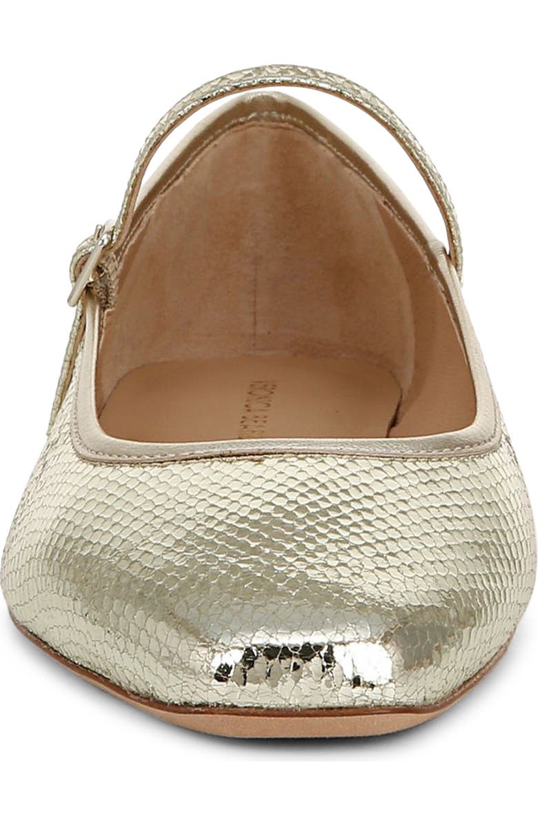 Veronica Beard Ellie Mary Jane Flat, Alternate, color, Platinum