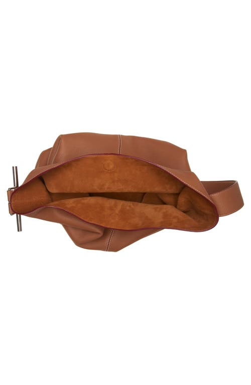 Alexander Mcqueen Mcqueen T-bar Sling Hobo Bag In 2116 Pecan/silver