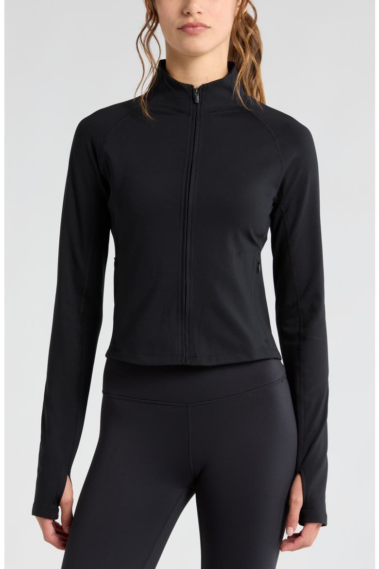Active Fleece Lined Jacket, Alternate, color, BLACK