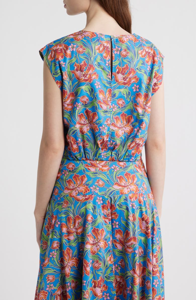 LOVE THE LABEL Cambrie Floral Print Sleeveless Shirt, Alternate, color, Archive Tulip Liberty Print