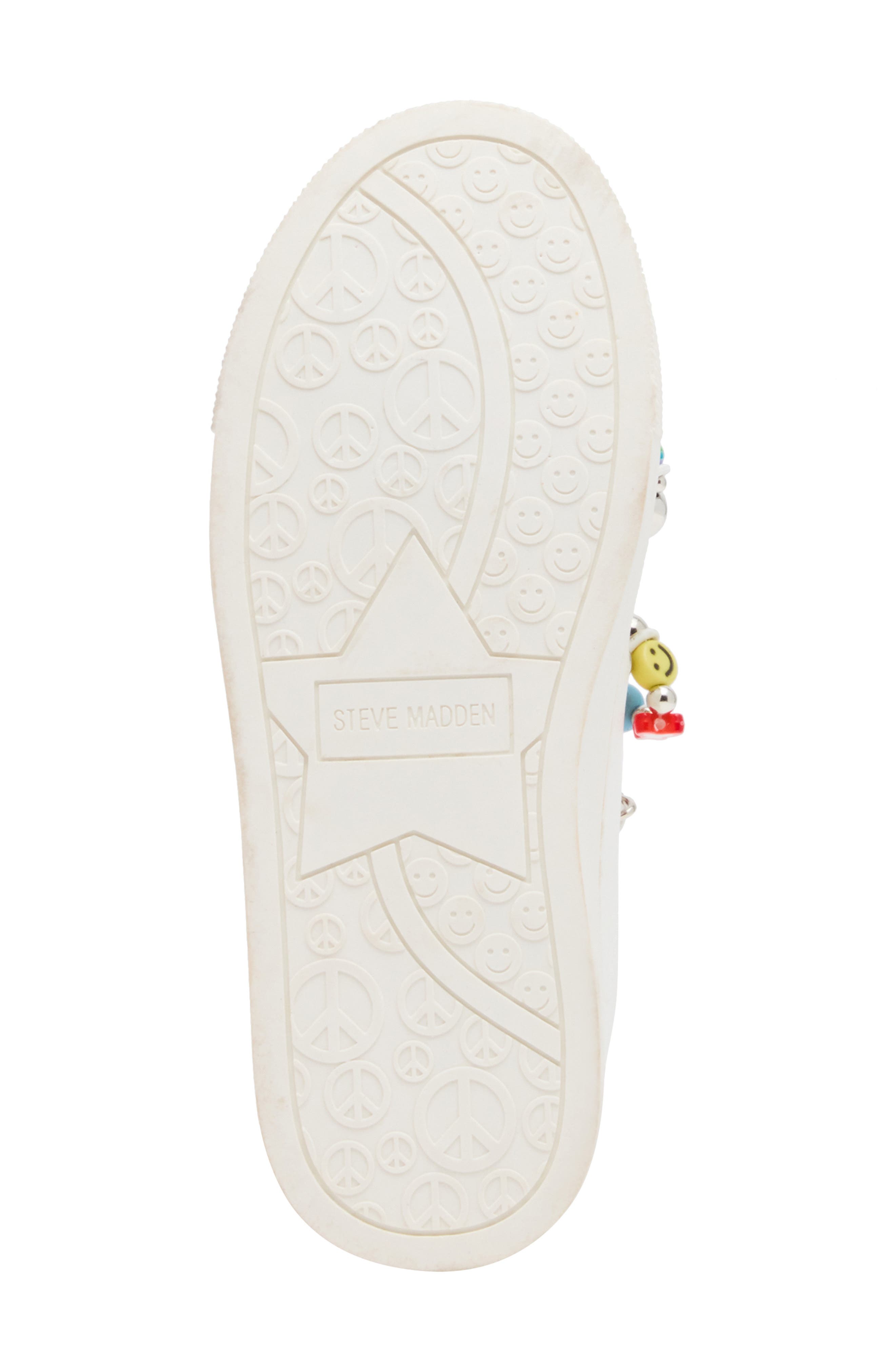 Kids' Jhushed Sneaker, Alternate, color, WHITE