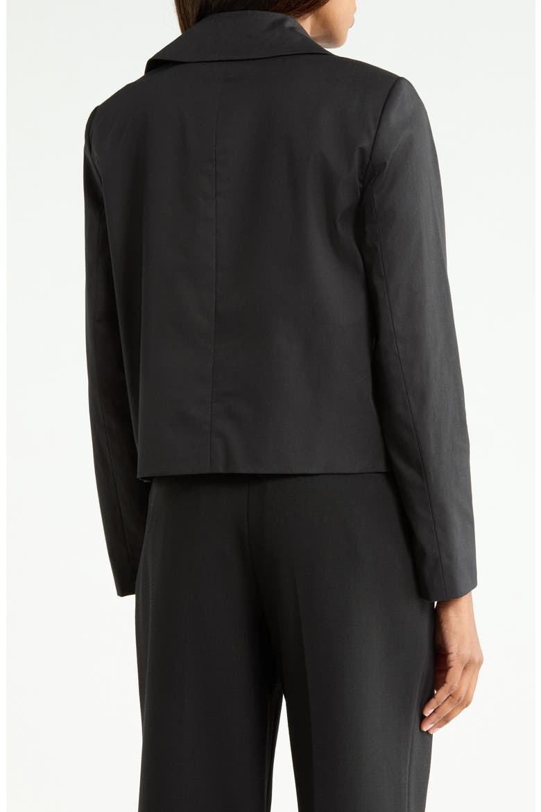 Double Breasted Spread Collar Jacket, Alternate, color, BLACK