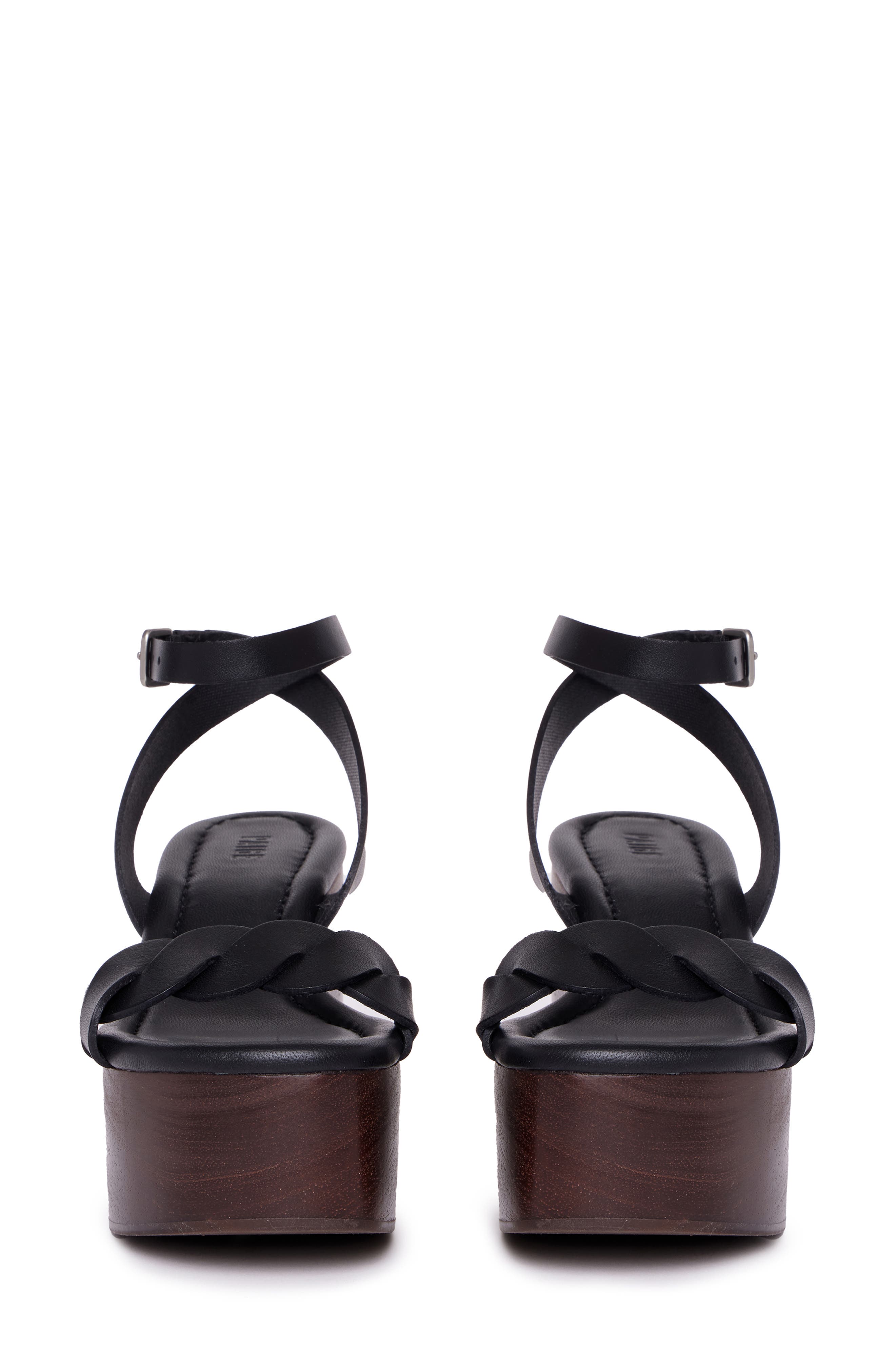 PAIGE Romy Ankle Strap Platform Sandal, Alternate, color, Black