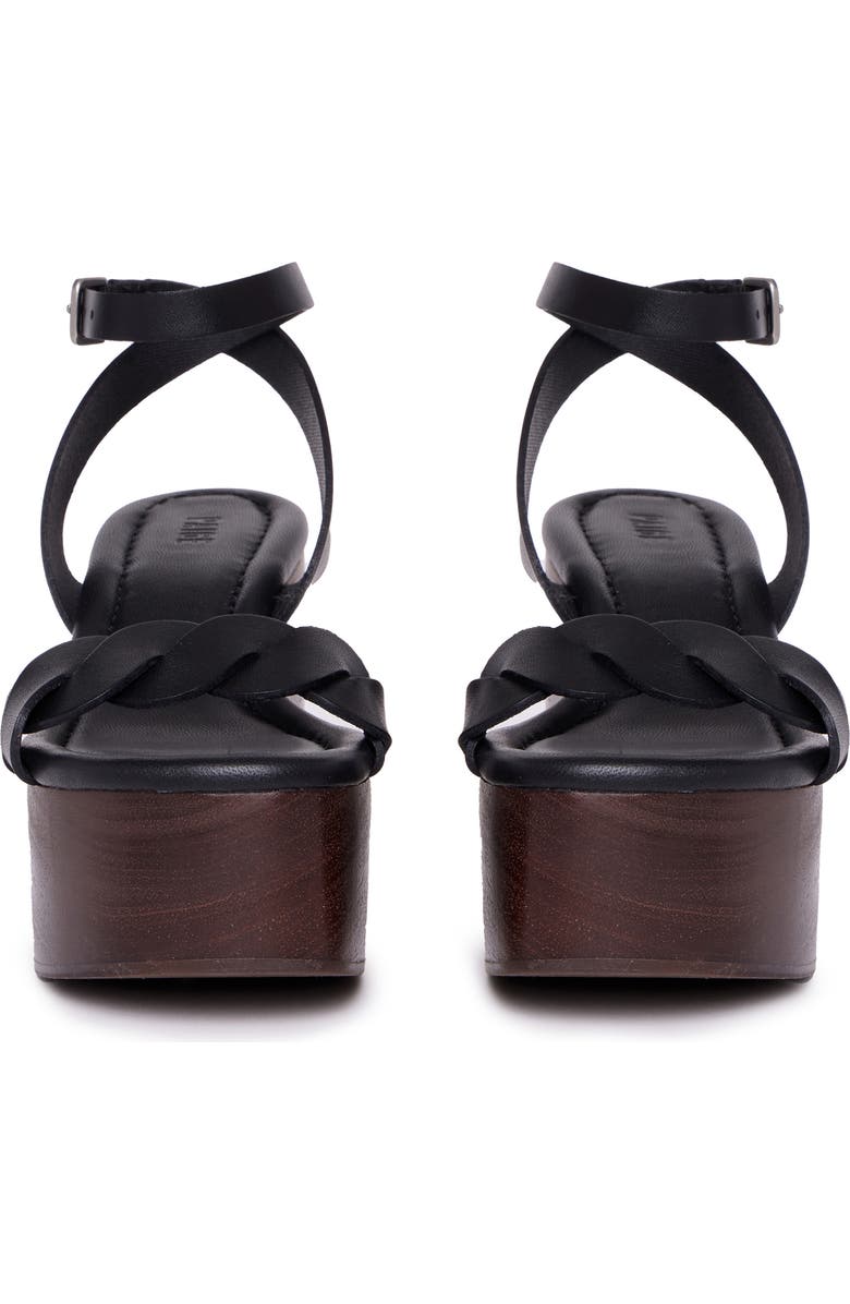 PAIGE Romy Ankle Strap Platform Sandal, Alternate, color, Black