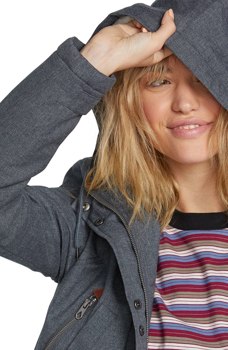 Volcom Walk on By 5K Parka, Alternate, color, 