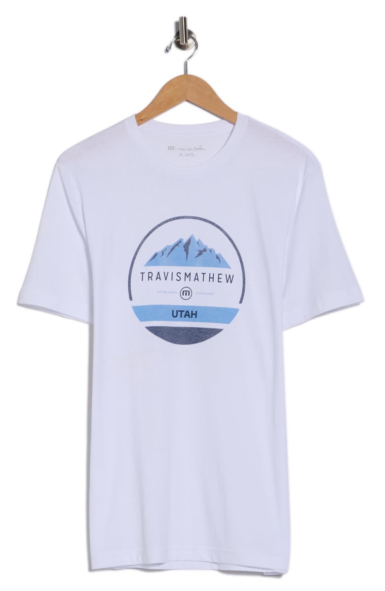 TravisMathew 2002 Games Graphic T-Shirt, Alternate, color, White