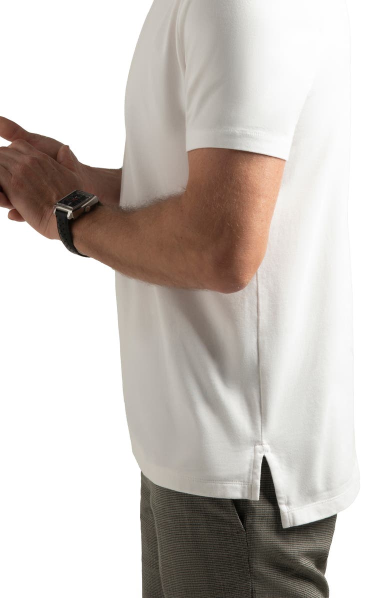 Hypernatural Pinehurst Classic Fit Cotton Blend Golf Polo, Alternate, color, White