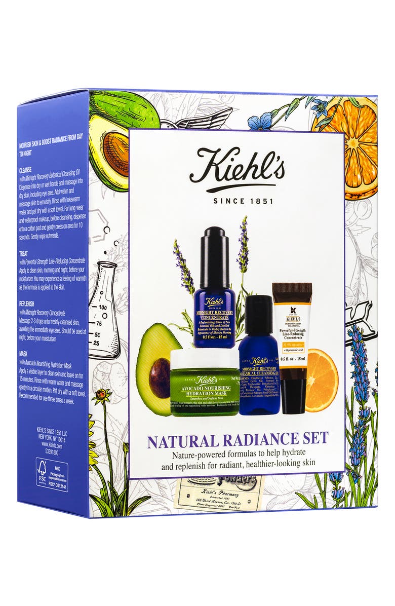 Kiehl's Since 1851 Midnight Recovery Cleansing Oil & Concentrate Set, Alternate, color,
