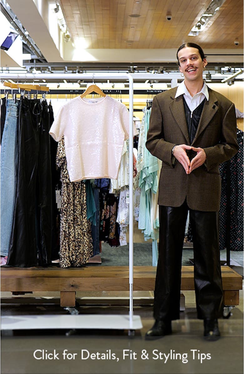 Short Sleeve Sequin Sweater, sales video thumbnail