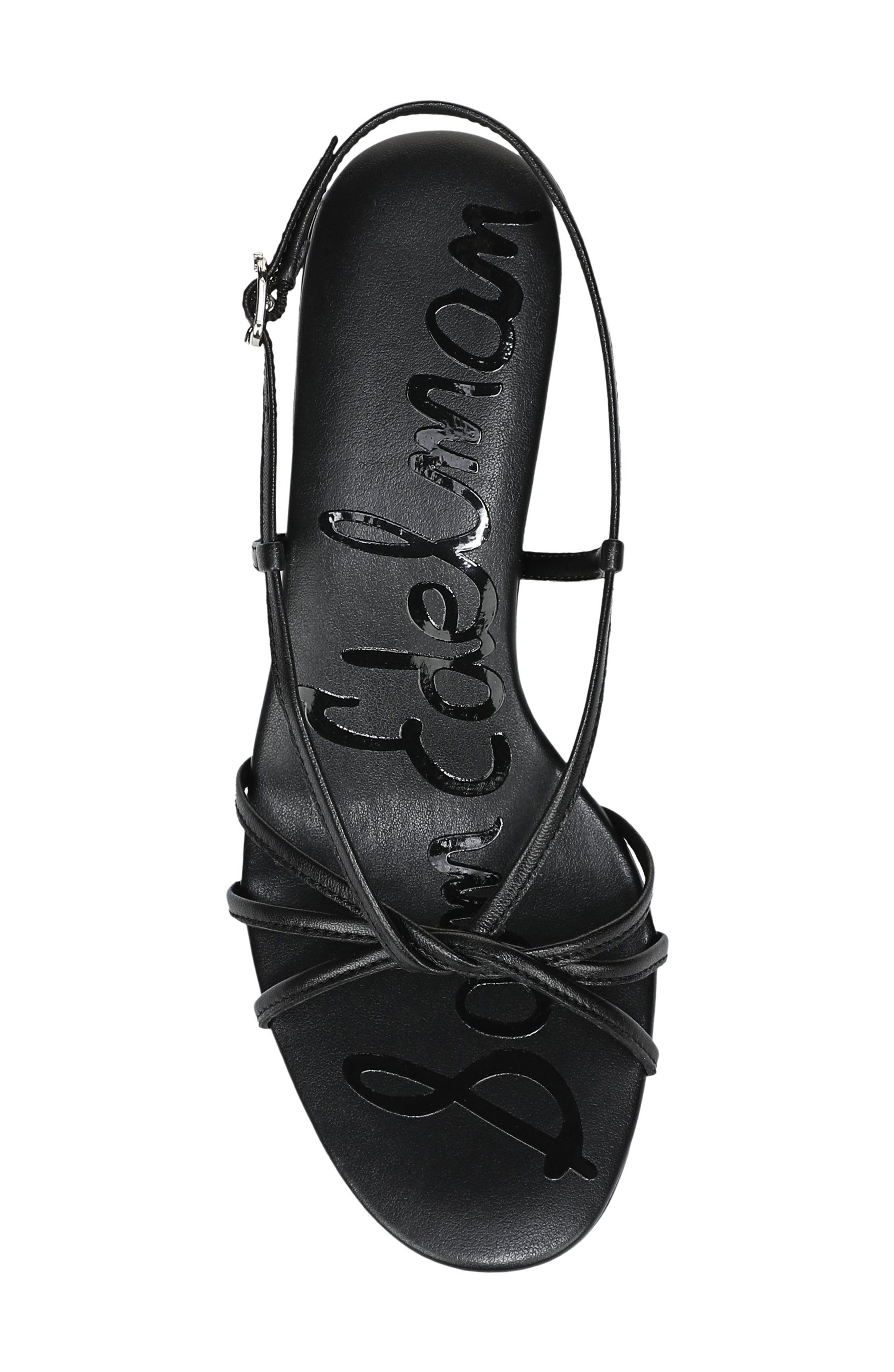Sam Edelman Cressa Slingback Kitten Heel Sandal, Alternate, color, Black