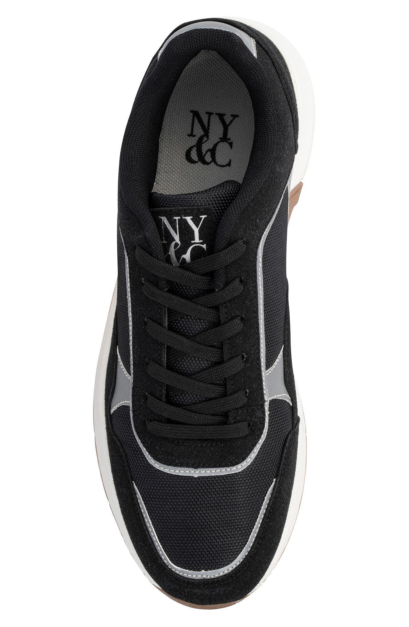 NEW YORK AND COMPANY Harvey Sneaker, Alternate, color, Black