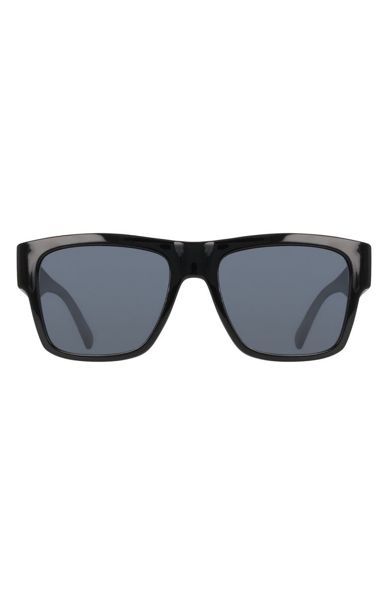 DRAGON 56mm Square Sunglasses, Main, color, Black / Matte Black