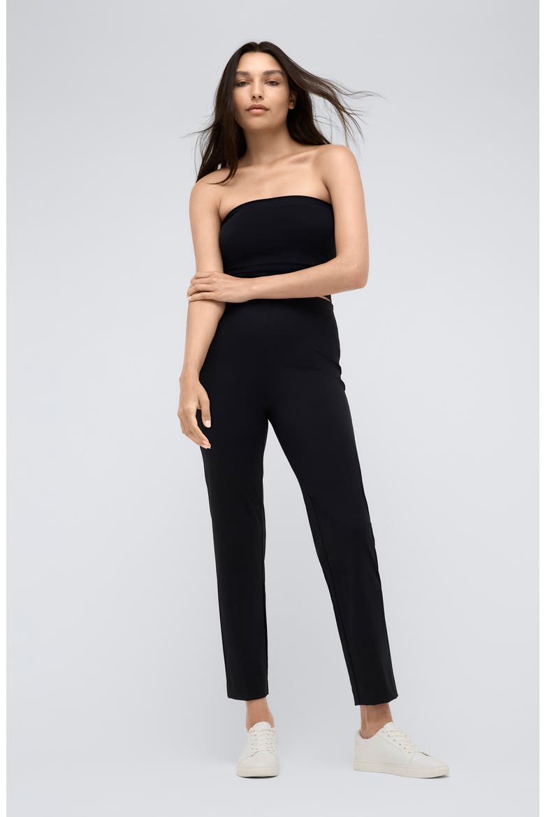 Slim Pull-On Pants, Alternate, color, BLACK