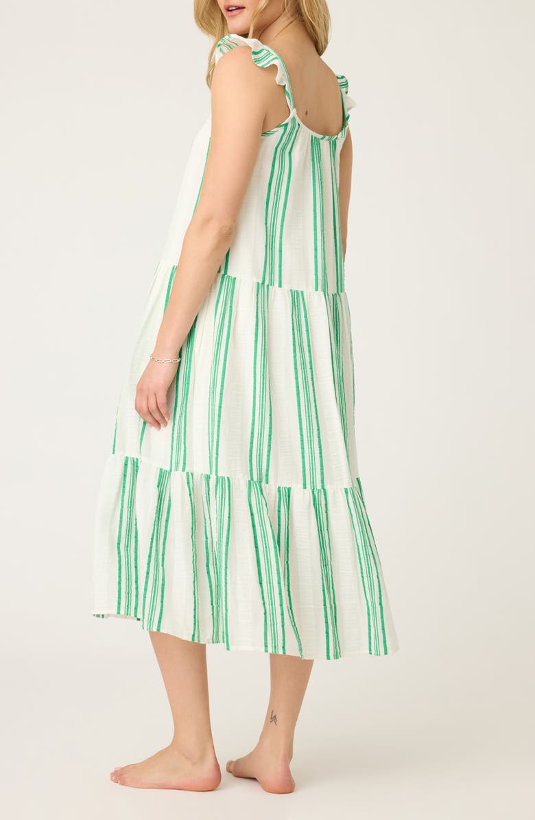 PJ Salvage Dress the Beachcomber Stripe Nightgown, Alternate, color, 