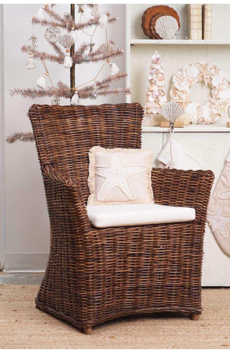 C&F Home Golden Coast Starfish Throw Pillow, 10" x 10", Alternate, color, Beige