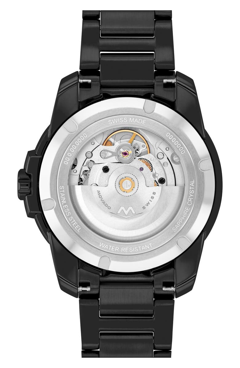 Movado Bold Verso Automatic Bracelet Watch, 41mm, Alternate, color, Black