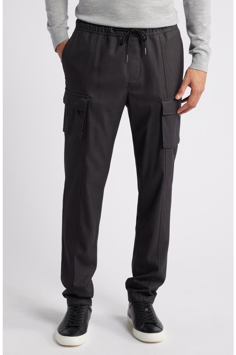 Tech Cargo Pants, Main, color, DARK GREY CHARCOAL HEATHER