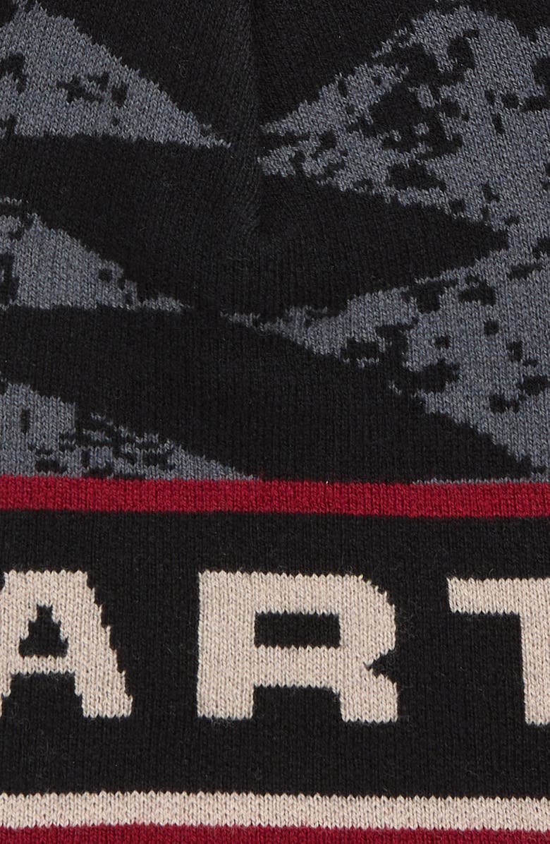 Martine Rose Reversible Cotton & Wool Beanie, Alternate, color, Gray Red