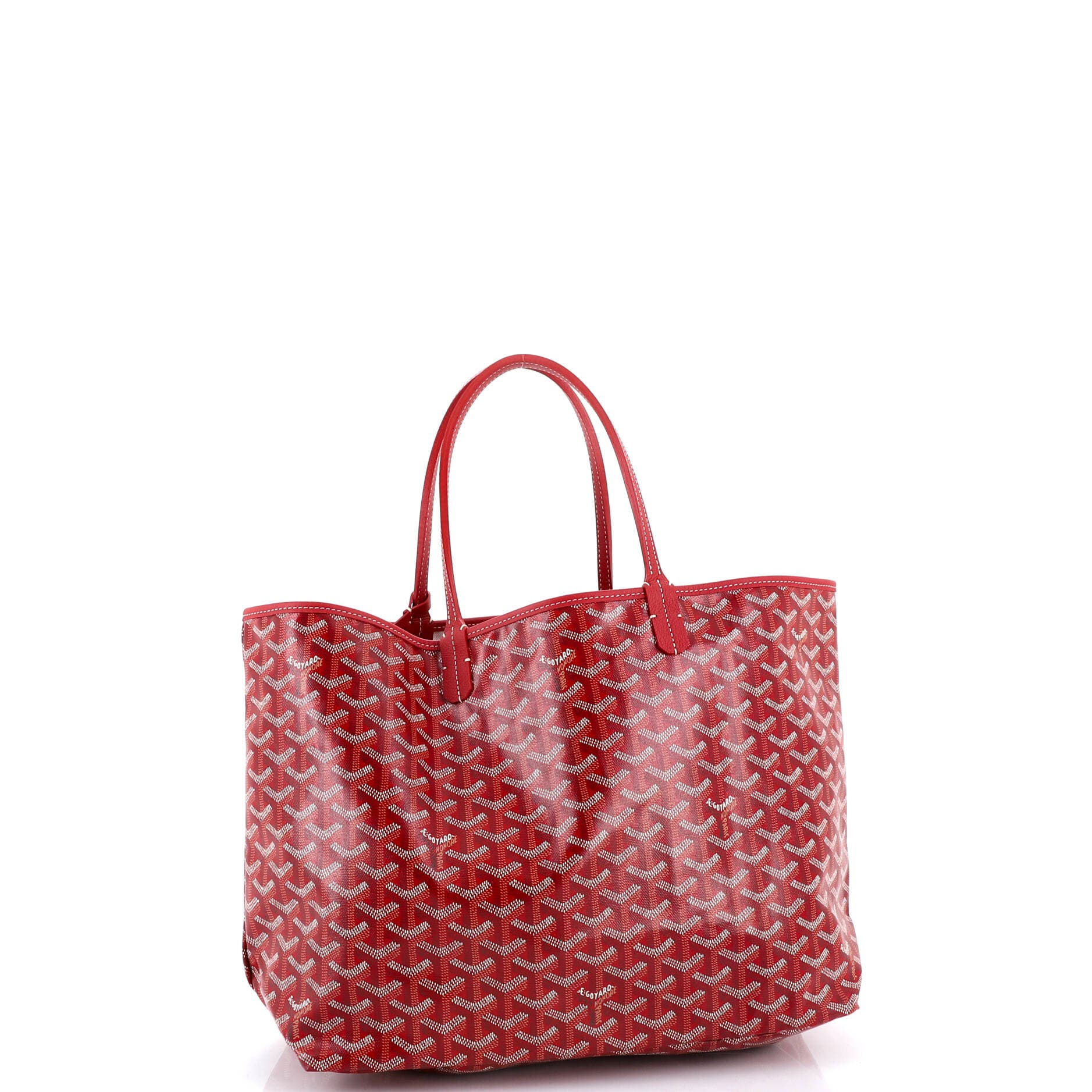 Pre-Owned Goyard Saint Louis Tote Coated Canvas PM, Alternate, color, White