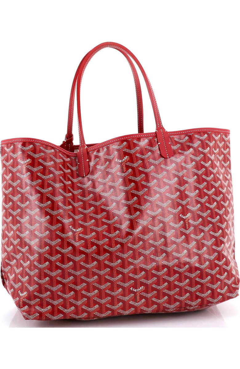 Pre-Owned Goyard Saint Louis Tote Coated Canvas PM, Alternate, color, White