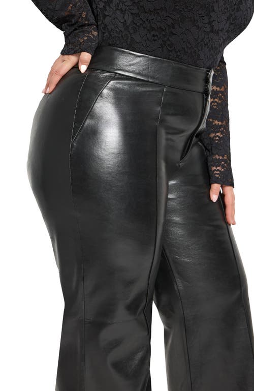 As B Y Df Tell Me Lies Recycled Leather Trousers In Black