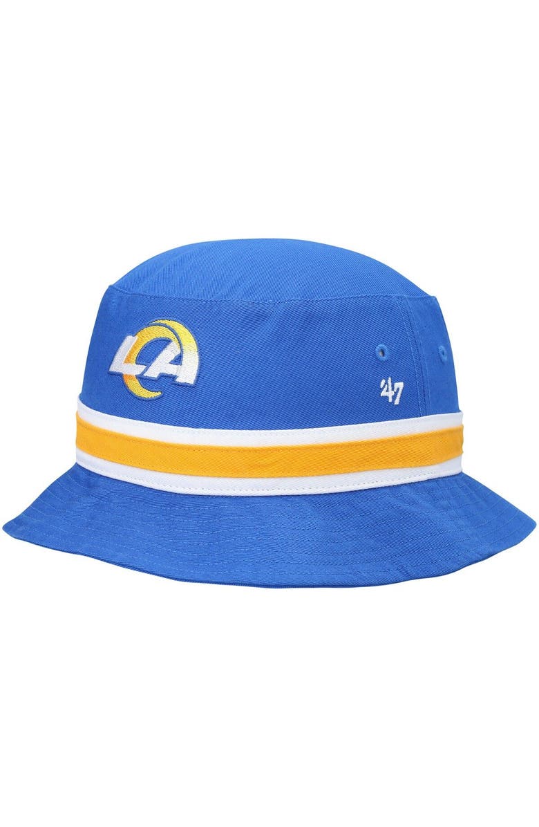 '47 Men's '47 Powder Blue Los Angeles Rams Striped Bucket Hat, Main, color, Blue