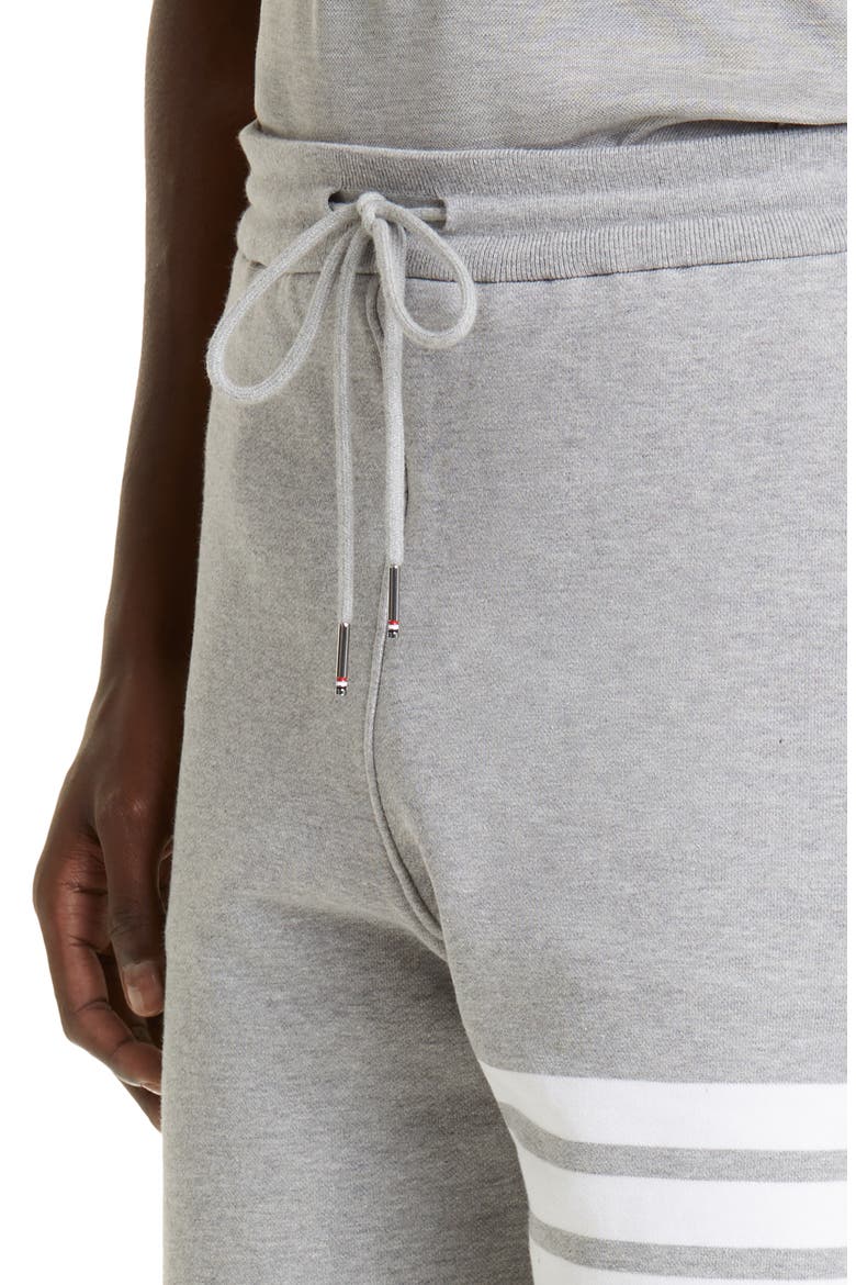 Four Bar Sweat Shorts, Alternate, color, 068 - LIGHT GREY