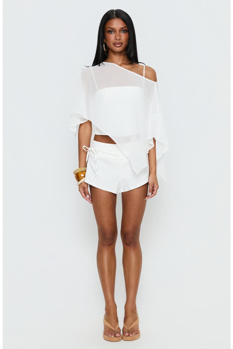Senzo Wrap Shorts, Alternate, color, WHITE